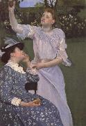 Mary Cassatt Junge Frauen beim Obstpflucken France oil painting artist